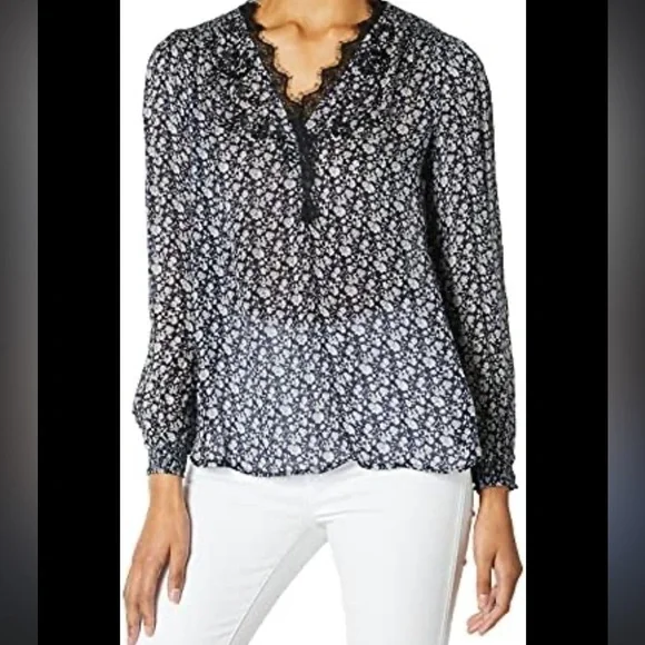 Lucky Brand Embroidered Tunic Top - Picture 1 of 10
